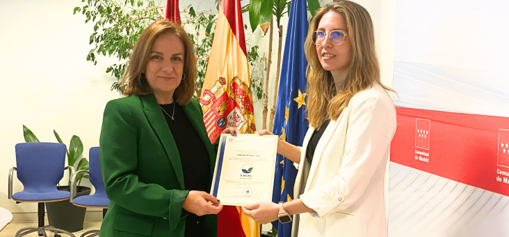 Empresa Martín recibe el certificado EMAS por su papel en la gestión medioambiental